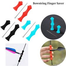 Archery Finger Guard Bowstring Saver Tab For Recurve Bow Silicone Finger Release