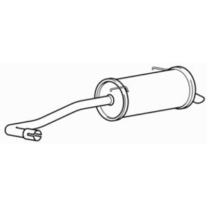 Rear exhaust silencer - exhaust,