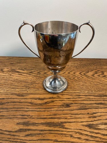 Antique large silver plate - large,
