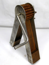 Wood and Metal Double Box Alarm Noise Maker Clacker Vintage LOUD!