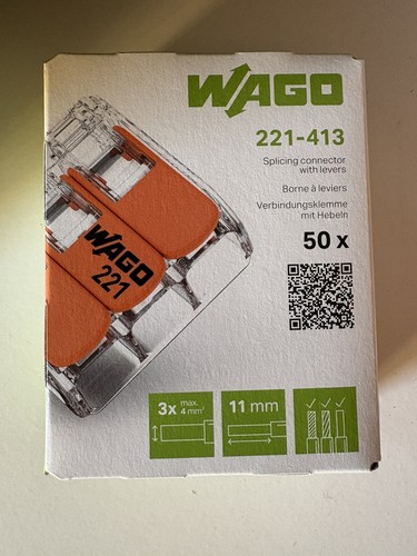 Wago 221 413 lever - 221-413, spring