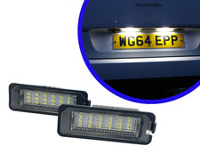 18 Smd LED Rear Number Licence Plate Lights Units For VW Polo 6N2 9N 9N3 00-09
