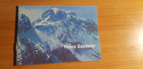 Rolex explorer vintage - rolex, booklet