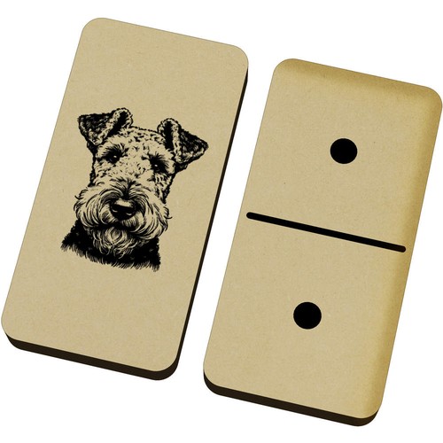 Airedale terrier domino set - 'airedale,