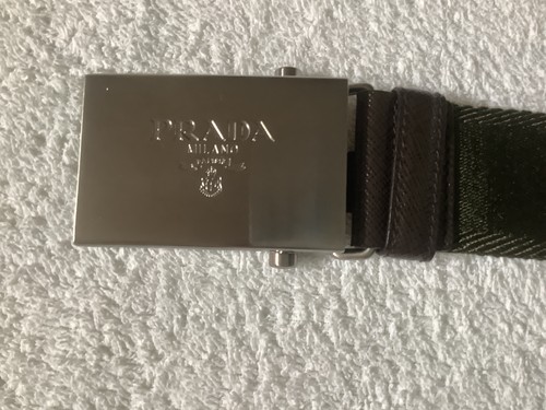 Prada belt khaki - belt, metal