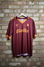 *PLAYER ISSUE* 1992/93 Roma home shirt - L