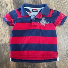 Tommy Hilfiger Classic Rugby Stripe Polo Shirt Toddler Boys 2T Preppy