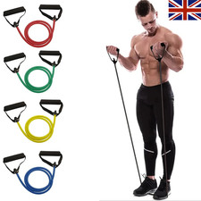 Resistance Bands with Handles Exercise Workout Bands for Men Women Home Gym UK