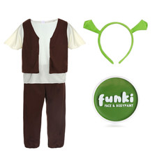 BOYS GRUMPY OGRE COSTUME SWAMP WORLD BOOK DAY FILM KIDS FANCY DRESS