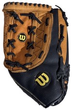 Wilson A360 Softball Glove 14 Inch Genuine Leather Black Tan Slowpitch