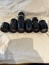 6x Vintage Camera Lenses Sigma