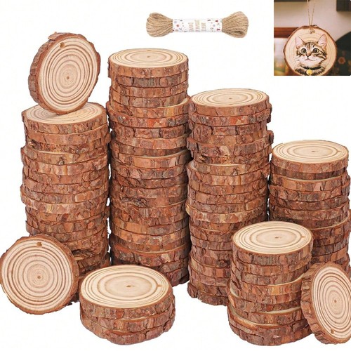 120pcs wood slices 6 cm - 30-120pcs,