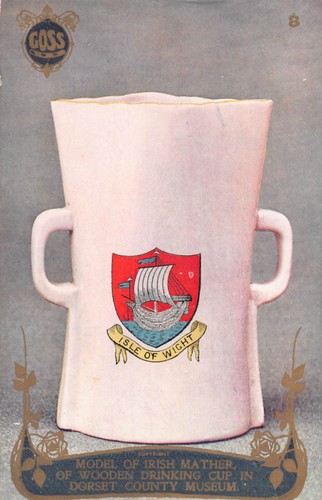 Postcard advert goss isle - ,