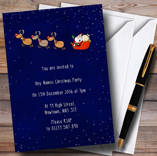 Santa sleigh night - at,