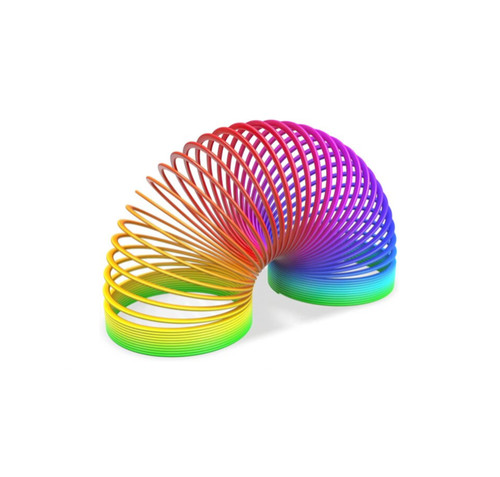 Slinky rainbow spring - rainbow,