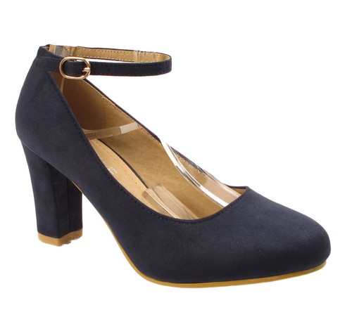 Womens ladies block heel - ladies, ankle
