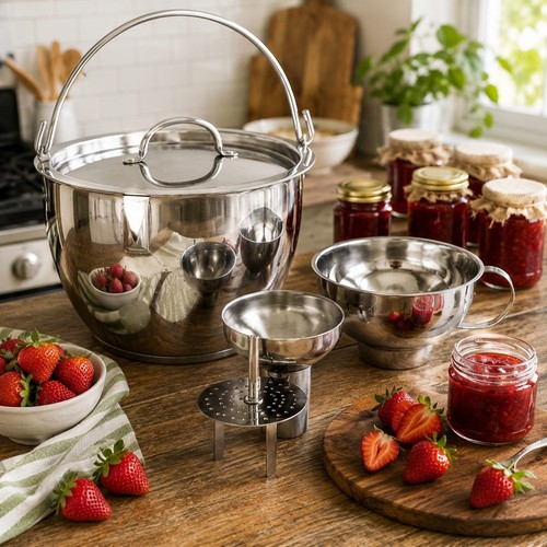Stainless steel maslin jam - steel,