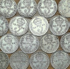 1920 Silver Threepence 3d -