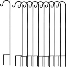 4/16x Shepherds Crook Garden Metal Hooks For Bird Feeder Lantern Lights Hanging