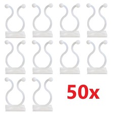 50x Plant Climbing Wall Vines Clips Self-Adhesive Invisible Plants Holder Hook
