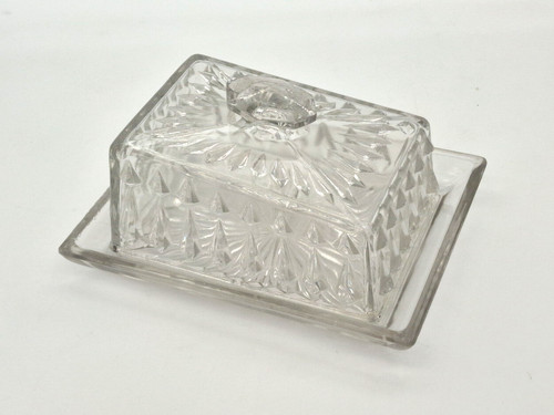 Vintage 1940 glass butter - 1940's,