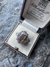 Sterling 925 Silver Moss Agate