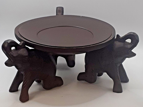 Dark wood carved - dark, elephant