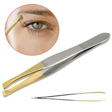 Gold Tipped Slanted Tweezers