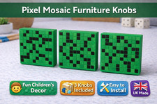 (3 Pack) Green Pixel Mosaic