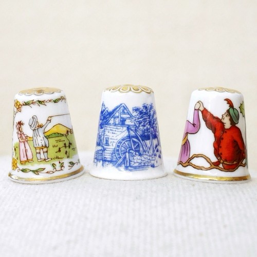 Spode fine bone china thimbles - fine,