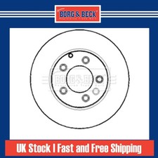 2x Brake Discs Vented For VW Touareg 7L7 5.0 V10 TDI Borg & Beck Rear 7L6615601D