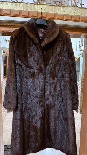Vintage genuine mink fur long - vintage,