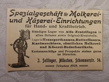 Advertisement Dairy and Cheese Dairy Equipment Sollinger Munich