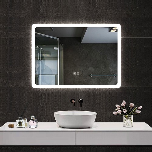 Illuminated bathroom mirror - illuminated,
