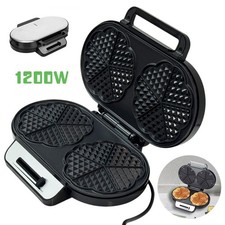 1200W Heart Shape Waffle Maker