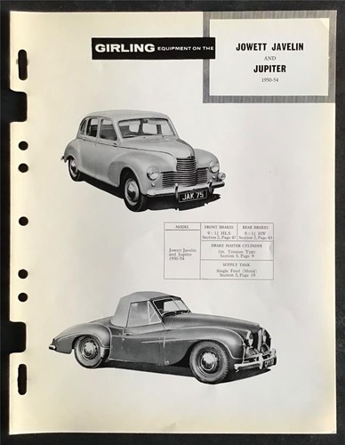 Jowett javelin jupiter car - jowett,