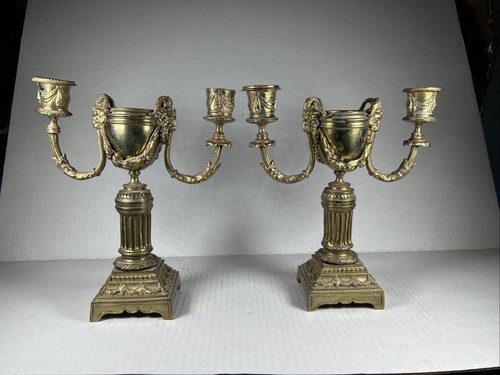 Pair antique french - of, gold