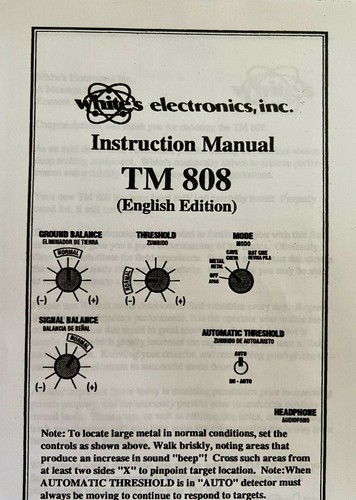 808 whites metal detector - 808,