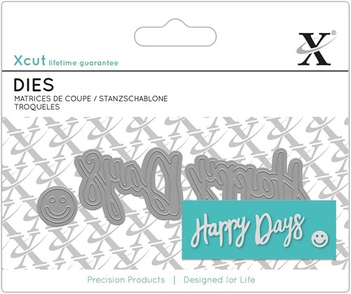 Xcut mini sentiment dies - dies, happy
