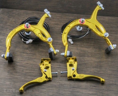 Gold old school bmx bike - gold, mx