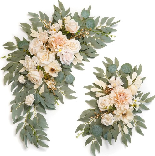 Faux flower swag - set, of