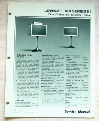 Original bose 901 iii - original, /