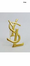 Yves Saint Laurent YSL Brooch Cassandre Logo’ Vintage Authentic Limited Edition 
