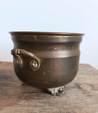 Vintage Brass Planter Pot