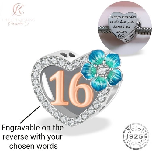 16th birthday charm - 16th,