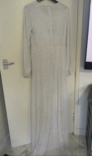 White boho neck long - boho, v-neck