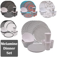 16pcs Dining Set Multicoloured