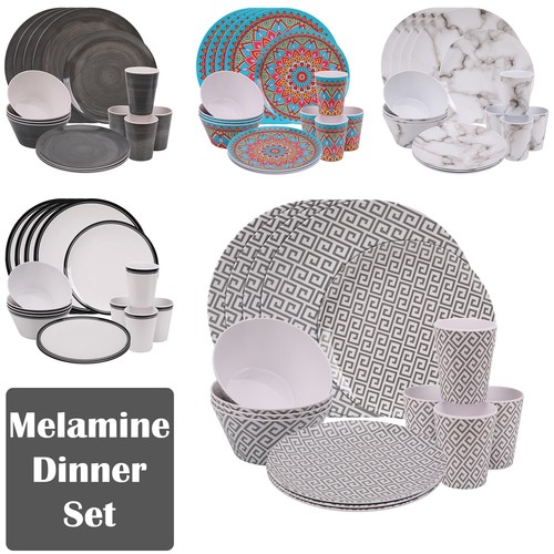 16pcs dining set multicoloured - dining,