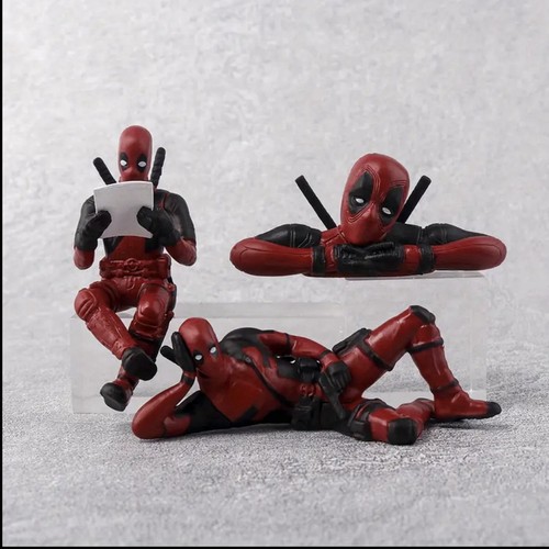 3pcs deadpool action figure - action,