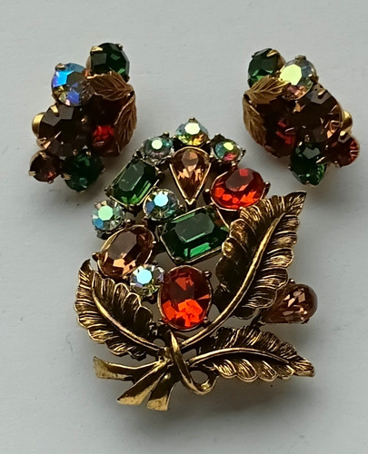 Vintagecoro signed demi parure - vintagecoro,